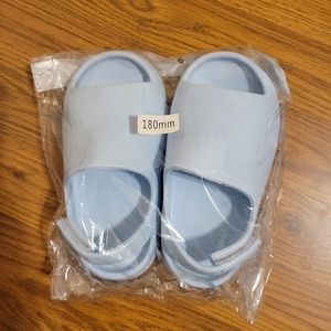 Nwot kids light blue slip on sandals